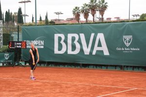 Quirine Lemoine en la final del BBVA Open Ciudad de Valencia